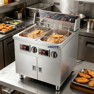 Freidora Eléctrica Comercial de 4 Cestas 220V Independiente para Pescaderías y Restaurantes de Papas Fritas, de Alta Resistencia - Product Image 3