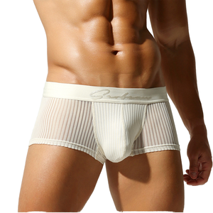 Calzoncillos Boxer Deportivos de Malla Transpirable para Hombre, Antibacterianos, Tejidos, con Diseño Sólido y Sexy, de Alta Calidad al por Mayor - Product Image 1
