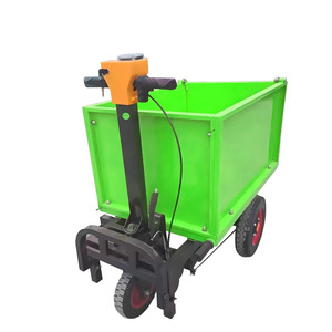 Petit véhicule de transport de cendres de camion à benne basculante électrique à trois roues pour le chariot à plate-forme d'acier inoxydable d'outils de chantier - Product Image 1