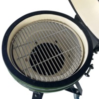 Barbecue en céramique Kamado de 16 pouces, grill en porcelaine, fumoir au charbon de bois, pour le camping en plein air, les pique-niques