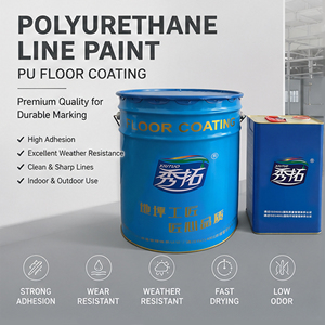 Peinture de marquage liquide polyuréthane aqueuse Xiutuo XT-601 pour sols, application au pistolet et au pinceau - Product Image 2