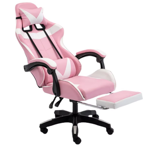 Fauteuil de jeu de course pour e-sport, nouveau, en gros, moderne, en PVC et cuir PU, avec base en fer, inclinable et pivotant, pour le gaming - Product Image 1