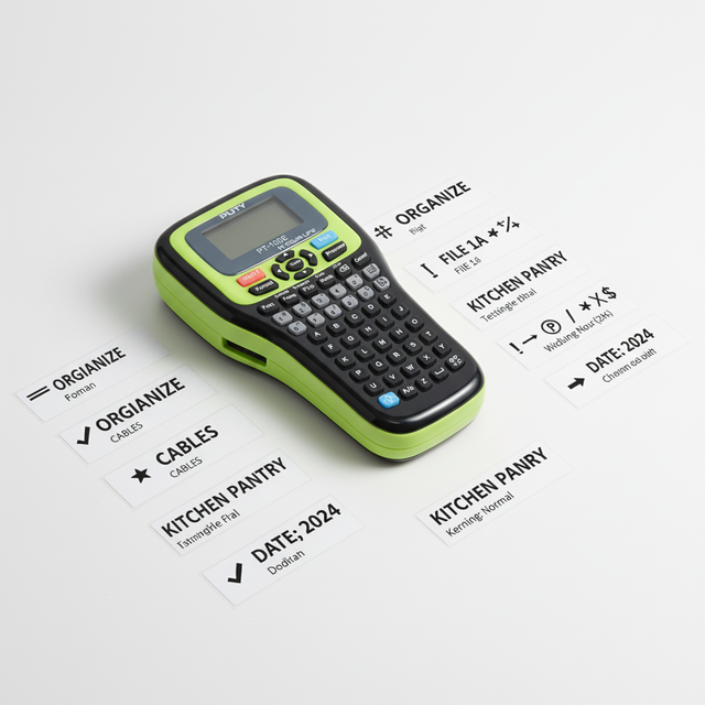 PUTY Portable Handheld Small Office Thermal Barcode Printing Machine Label Maker with for 12mm Max Paper Size Auto Cut in Stock