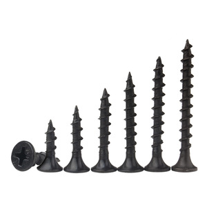Premium Blackened &amp; Hardened Phillips Countersunk <strong>Wood</strong> <strong>Screw</strong> Heavy Duty Coarse Thread For Furniture M4 Durable Fastening - Product Image 5