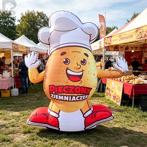 Pomme de terre gonflable géante personnalisée avec logo et bras agitant pour restaurant de restauration rapide, entreprise de traiteur, marché agricole, ou magasin en bord de route - Product Image 5