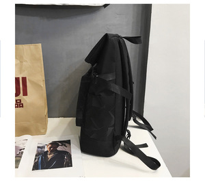 Custom Fashion Top Roll <b>Rolltop</b> Backpack Laptop <b>Rucksack</b> Casual Sports School Backpack - Product Image 5