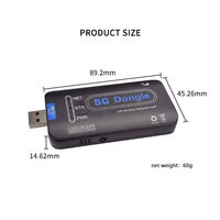 Adaptador de Red Inalámbrico con Tarjeta SIM 5G, Compatible Globalmente con Módulos Qualcomm RM520N-GL/RM501Q-GL, UART 5G CPE, Dongles USB 3.0