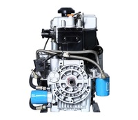 Démarreur électrique 3,2 L Capacité d'huile de lubrification L Moteur d'avion bicylindre en L 4 temps Refroidi par eau Moteur diesel Moteur Zr