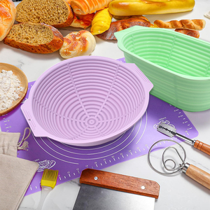 Cestello per <span class=keywords><strong>la</strong></span> correzione del pane 9.8 ovale/10.4/10.8 pollici a lievitazione naturale forniture per <span class=keywords><strong>la</strong></span> preparazione del pane cesto in Silicone - Product Image 5