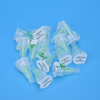 Lot de 100 aiguilles pour stylo à insuline vertes de 32G 4mm, stérilisées individuellement, stérilisées à l'oxyde d'éthylène, vétérinaires, CE ISO