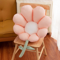 Coussins décoratifs en peluche mignons pour canapé, coussins de sol souples et élastiques, coussins de chaise de bureau en forme de fleur, coussins lombaires, jouets