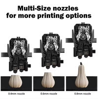 Suku Cadang Asli Bamboo - Rakitan Hotend 0.2/0.4/0.6/0.8mm Nozzle Baja Tahan Karat untuk Printer 3D A1 A1 MINI