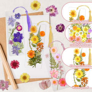 Confezione Porta Segnalibri, Espositori per Segnalibri Fatti a Mano con Amore, con Sacchetti e <span class=keywords><strong>Libro</strong></span> in Resina da Appendere - Product Image 5