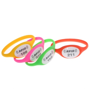 Không thấm nước có thể ghi <span class=keywords><strong>RFID</strong></span> NFC Silicone dây đeo cổ tay cho phòng tập thể dục 125khz và 13.56MHz tần số thụ động <span class=keywords><strong>RFID</strong></span> Vòng đeo tay - Product Image 5