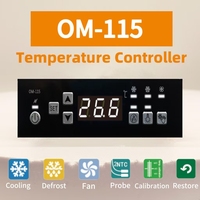 Réfrigérateur de présentation de boissons commerciales, thermostat réglable, contrôleur de température OM-115, plastique, Ohm, garantie 1 an