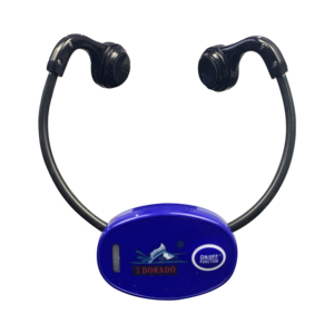 Kit de communication aquatique <span class=keywords><strong>en</strong></span> temps réel : radio FM et écouteurs sans fil à conduction osseuse avec clip nasal et embouts auriculaires - Product Image 1