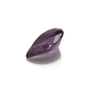 Phòng Thí Nghiệm Grown Corundum Đá Đổi Màu 46 # Lê Cắt Đá Quý Lỏng Sản Xuất - Product Image 2