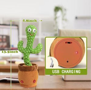 ตุ๊กตาแคคตัสขนนุ่มพูดได้ ร้องเพลงได้ เต้นได้ ขนาด 33 ซม.*13 ซม. - Product Image 3