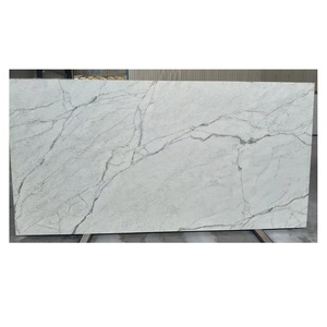 Sản xuất Úc thiết kế Zero 0 silica miễn phí đá cẩm thạch Bianco Carrara kết tinh thạch anh đá tấm - Product Image 1