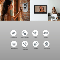 Système d'interphone vidéo intelligent IP 10,1 pouces, contrôle d'accès aux portes, version nocturne, détection de mouvement, surveillance, téléphone de porte pour villa, maison