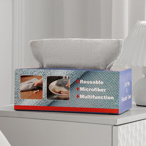 Chiffons de nettoyage en microfibre réutilisables, sans peluches, très absorbants, sans ourlets, lingettes en microfibre, serviettes de nettoyage pour cuisine, voiture, vitres - Product Image 3