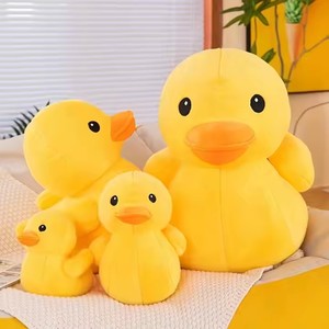 Popular suave Kawaii lindo Plushie <span class=keywords><strong>Animal</strong></span> relleno amarillo pato gordo almohada de felpa suave juguetes para niños - Product Image 5