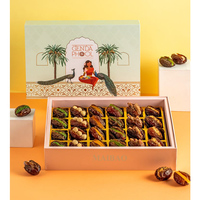 Coffret Cadeau Ramadan Luxueux Arabie Saoudite : Chocolats et Dattes Fraîches Premium – Édition Spéciale Aïd Moubarak