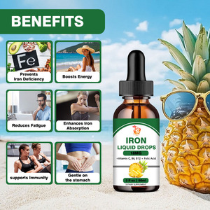 Gotas de Hierro Líquido con Vitamina B y Ácido Fólico a Precio de Mayoreo, Ayudan a Reducir el Cansancio y Aumentar la Energía en Adultos - Product Image 5