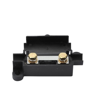 Caja de Fusibles Universal para Automóviles, de 1 Vía, con <span class=keywords><strong>Portafusibles</strong></span> de Horquilla Pequeña, 60V 36V 24V 12V, Base de Fusibles de 100A, Negra, ANS-H2 - Product Image 2
