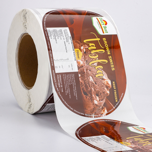 Étiquettes personnalisées pour aliments surgelés, résistantes à l'eau, en BOPP, autocollantes, en rouleau, pour contenants de chocolat, de crème glacée, emballages de congélation - Product Image 1