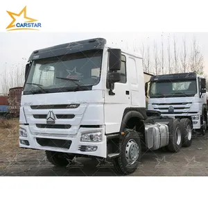 Sinotruk HOWO 6X4 400/430HP 10 바퀴 헤비 듀티 프라임 무버 A7 H7 N7 8X4 유로 2 트라이 액슬 덤퍼 집게사 FAW화물 풀 T