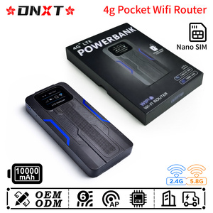 เราเตอร์ WiFi แบบ dnxt 4G LTE เราเตอร์ Wi-Fi 4G WiFi6 2.4G & 5.8G WiFi มือถือ Sans Fil เราเตอร์ WiFi 10000mAh ใช้ในงานปาร์ตี้ในรถ - Product Image 1