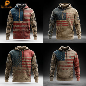 Оптовые унисекс-худи с камуфляжным принтом, индивидуальный дизайн, уличная одежда, плотный мягкий пуловер, стандартные размеры США для оптовых заказов - Product Image 2