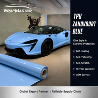 WrapMaster 1.52*15m Zandvoort Blue TPU Película de Protección de Pintura PPF de Alto Rendimiento Resistente a la Intemperie PPF de Color Venta al por Mayor