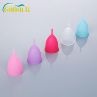 Venta al por mayor precio adecuado período plegable silicona señoras Copa Menstrual
