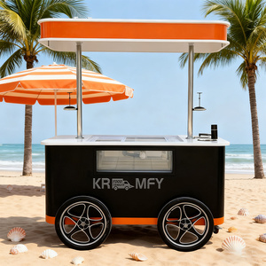 OEM Summer Vintage Classic Style Street Food Service Fiberglass Bike Cart with Ice Machine for Candy and - Product Image 4