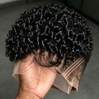 Perruque Pixie Cut en Cheveux Humains, Full Lace, Sans Colle, Prête à Porter, Cheveux Birmans Bruts pour Femmes Noires, Fournisseur en Gros