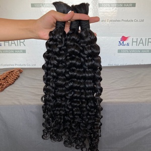 Extensions de cheveux naturels sans trame, mèches de cheveux humains pour tresses, mèches de cheveux naturels bouclés - Product Image 5