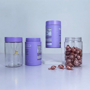 Custom Color <b>Plastic</b> <b>Jar</b> 80ml 100ml 120ml Medical Product Capsule Powder Pill Packaging Empty Vitamin Bottle with Cap - Product Image 4