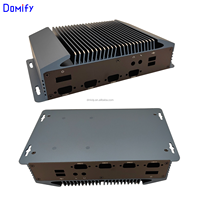 Boîtier PC en alliage d'aluminium personnalisé Mini-ITX 3,5 pouces Carte mère SBC Sans ventilateur Châssis industriel embarqué Revêtement en poudre ODM OEM DM30 Stock