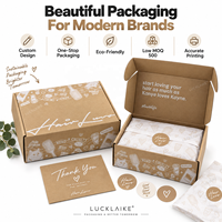 Boîte d'expédition en kraft brun écologique personnalisée avec logo, emballages pour les marques de produits de beauté et de soins capillaires pour les petites entreprises