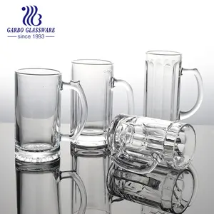 individuelles klarglas biermühle saft gläser tasse mit griff trinkschüssel 420 ml getränke tischbecher mit lager mischung behälter