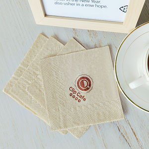 2 رقائق لب الخشب البكر والمناديل الخيزران المعاد تدويرها في شريط شعار مطبوع ملون منقوش ماصة ورقة نمط حقيبة - Product Image 4