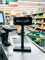 Écran client VFD220 pour terminal de point de vente (TPV) avec affichage USB RS232 pour caisse enregistreuse et comptoir de paiement