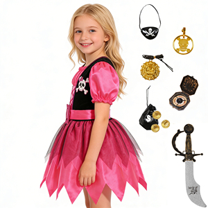 <span class=keywords><strong>Disfraz</strong></span> de Pirata para Niños con Accesorios, Vestido de Fantasía para <span class=keywords><strong>Niñas</strong></span>, <span class=keywords><strong>Disfraz</strong></span> para Niños para Fiestas de Disfraces - Product Image 4