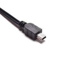 Cable Adaptador de Conexión de Audio USB 2.0 de 5 Pines Estándar USB Mini Macho a Macho de 3.5 mm AUX para Altavoz Reproductor de MP3 MP4