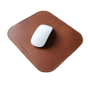 Personalized Fine Leather Mouse Pad Christmas Corporate Gift for Office Desk for Him & Her Architect Business & Promotional Use