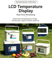 Glacière isotherme portable pour aliments, conservation de la glace jusqu'à 2 jours. Scellé étanche et durable, portable, pour les voyages en voiture, le camping