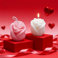 Valentinstag-Geschenke für Liebende Sojawachs Handgemachte Wohndekor-Kerzen Maßgeschneiderte Aromakerzen Blumen-Rosen-Duftkerzen