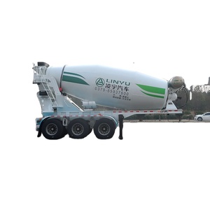 CIMC LINYU 10 <span class=keywords><strong>camion</strong></span> bétonnière de ciment cubique auto-chargement <span class=keywords><strong>camion</strong></span> semi-remorque électrique mobile en <span class=keywords><strong>béton</strong></span> <span class=keywords><strong>avec</strong></span> <span class=keywords><strong>pompe</strong></span> - Product Image 2